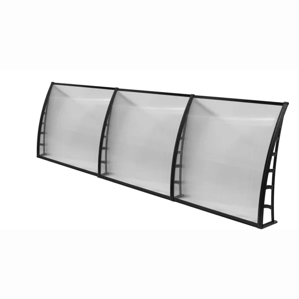 COSMOS Vordach für die Hauseingangtür  105×360 – Transparent