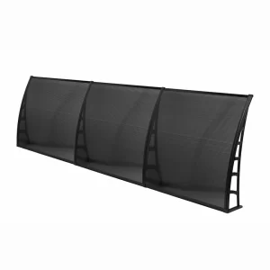 COSMOS Vordach für die Hauseingangtür  105×360 – Schwarz