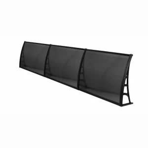 LOTUS Vordach für. Die hauseingangtür  70×360 – Schwarz