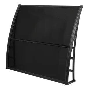 LUPIN Vordach  für die Haustür eingang 105×120 – Schwarz