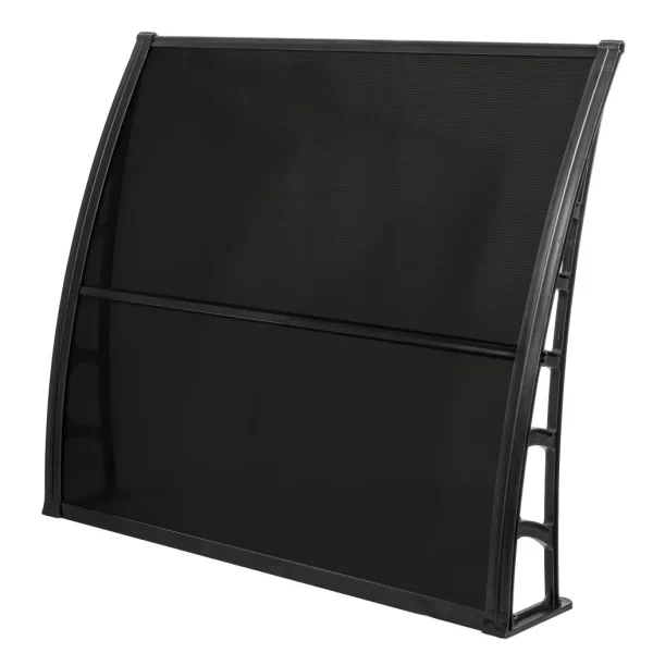 LUPIN Vordach  für die Haustür eingang 105×120 – Schwarz