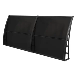 LUPIN Vordach für die Haustüreingang  105×240 – Schwarz