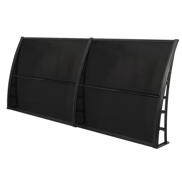 LUPIN Vordach für die Haustüreingang  105×240 – Schwarz