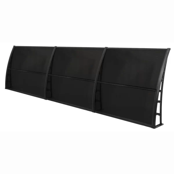 LUPIN Vordach für die Hauseingangtür  105×360 – Schwarz